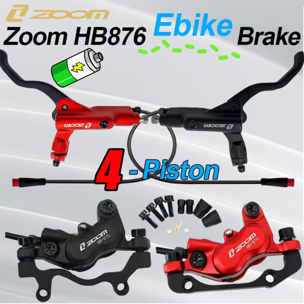 Zoom Hydraulic Brake 4 Piston E-Scooter - 줌 HB-876E 전자 자전거 4 피스톤