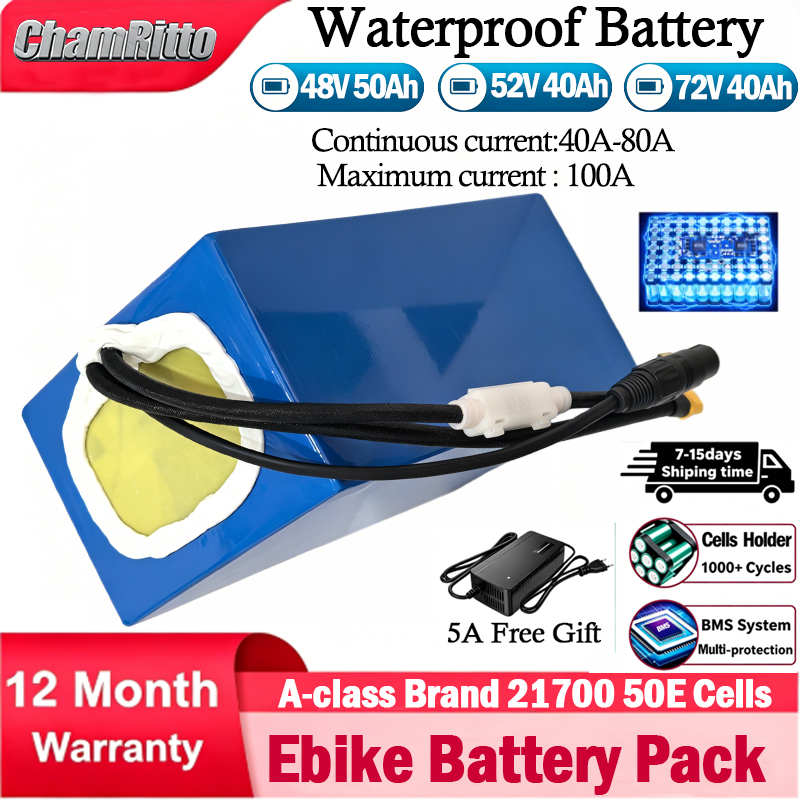 60V 30Ah 21700 Battery Pack - 21700 E-바이크 스쿠터 배터리 52V 48V