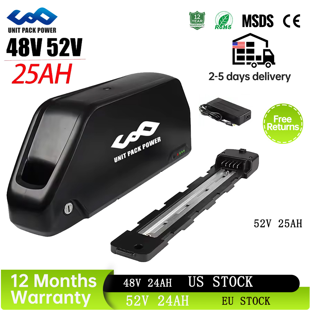 60V 30Ah 21700 Battery Pack - 52V 25AH 다운튜브 전기자전거 배터리 폴리
