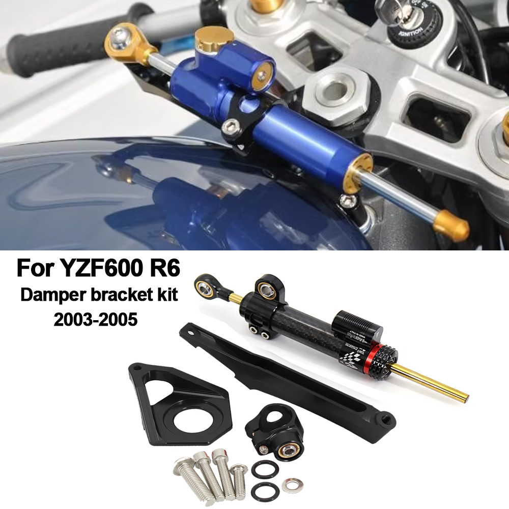 Steering Damper Stabilizer Kit Cnc - YAMAHA YZF600 R6 2003-2005 오토바이 액세서리