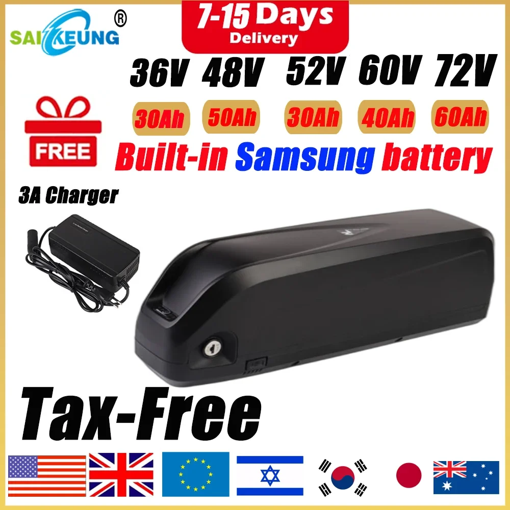60V 30Ah 21700 Battery Pack - 하이롱 폴리 48V 52V 60V 36V