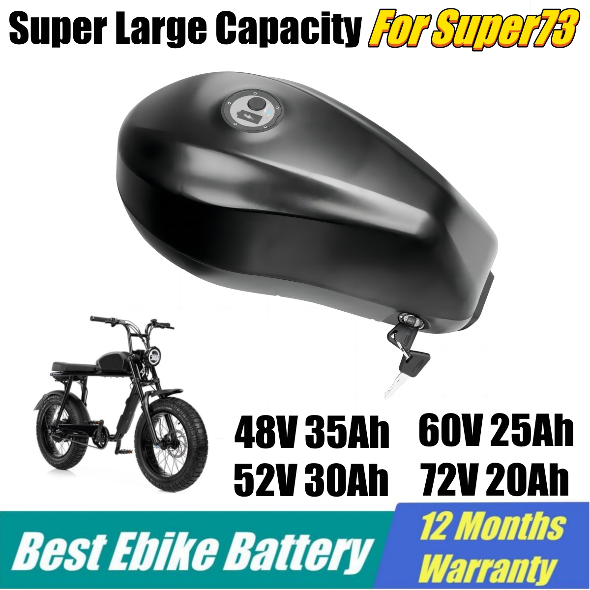 슈퍼73 전기자전거 배터리 교체 21700 배터리 팩  - 60V 30Ah 21700 Battery Pack 리뷰 및 가격