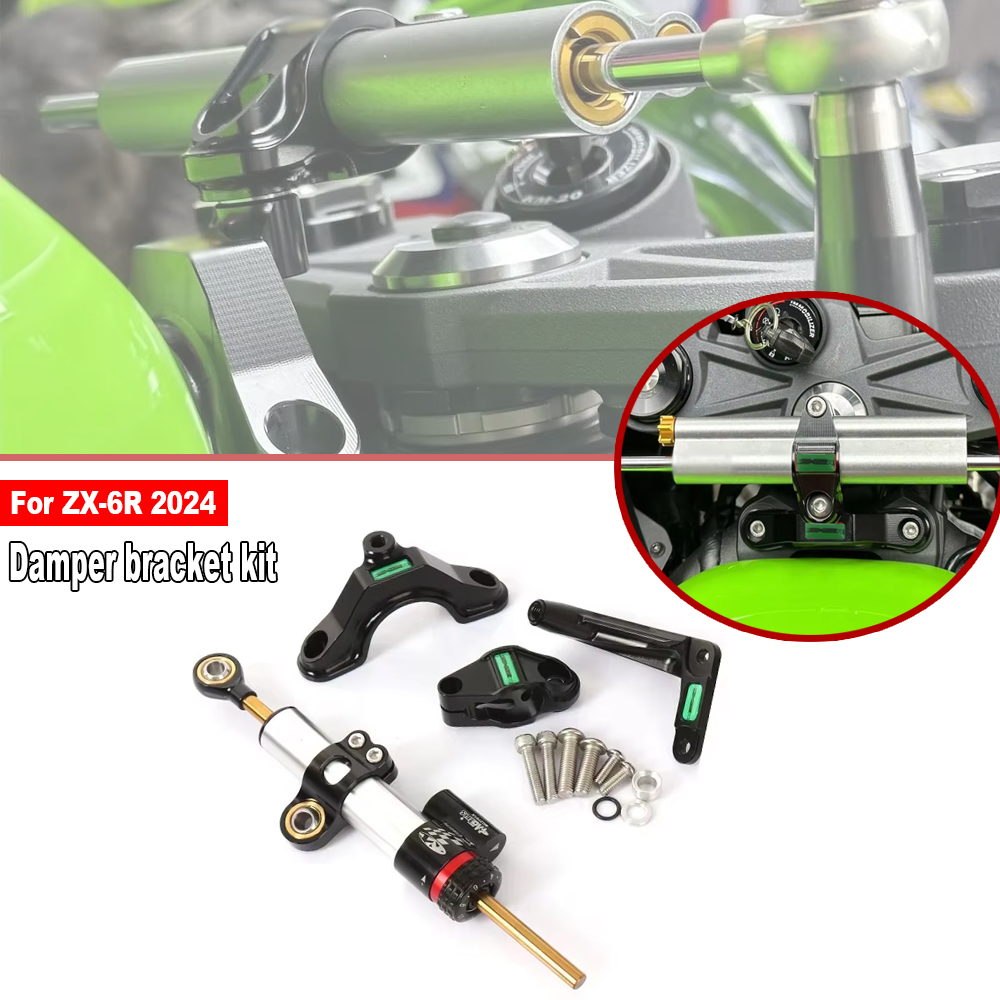 가와사키 닌자 ZX 6R ZX-6R ZX6R 2024  - Steering Damper Stabilizer Kit Cnc 리뷰 및 가격