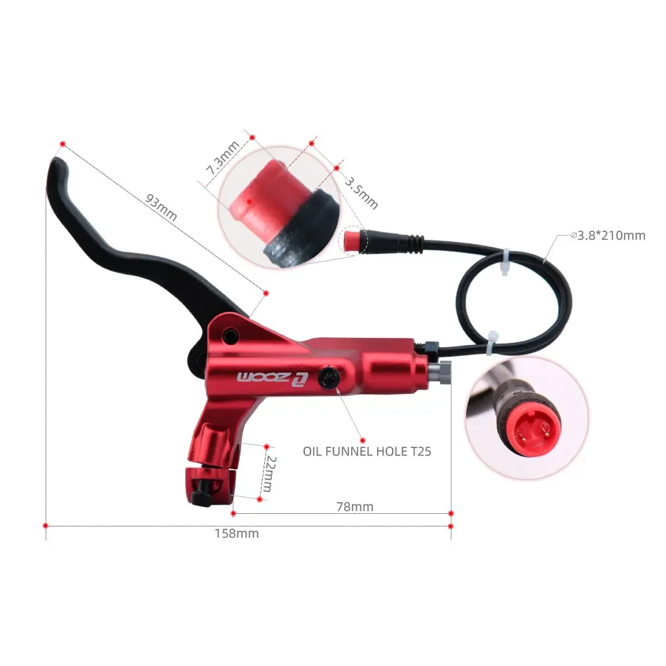ZOOM HB-876E 4 피스톤 디스크 유압 브레이크 - Zoom Hydraulic Brake 4 Piston E-Scooter 리뷰 및 가격