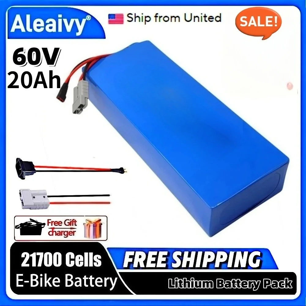 16S6P Aleaivy 60V 20Ah 리튬 배터리  - 60V 30Ah 21700 Battery Pack 리뷰 및 가격
