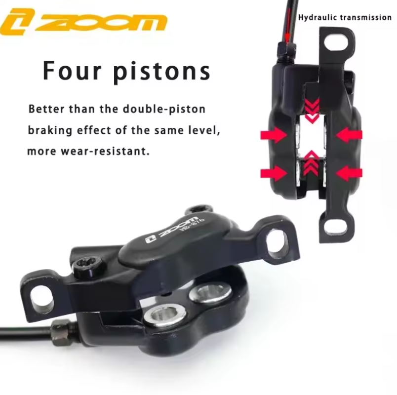 줌 HB-876E 전자 자전거 4 피스톤 유압 디스크  - Zoom Hydraulic Brake 4 Piston E-Scooter 리뷰 및 가격
